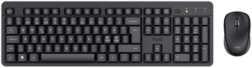 Toetsenbord en muis Trust TKM-360 draadloos zwart 1 Stuk