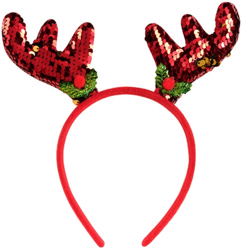 Haarband Decoris kerstthema 6 dessins assorti-8