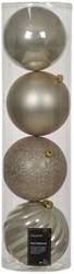 Kerstballenmix Decoris Parelmoer koker à 4 stuks