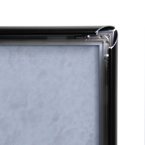 Menustandaard Office Design rechte hoeken A4 25mm zwart-2