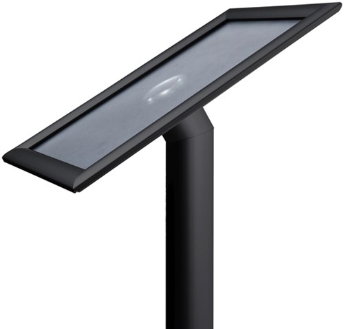 Menustandaard Office Design rechte hoeken A4 25mm zwart-3