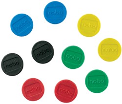 Magneet Nobo 24mm assorti 10 stuks