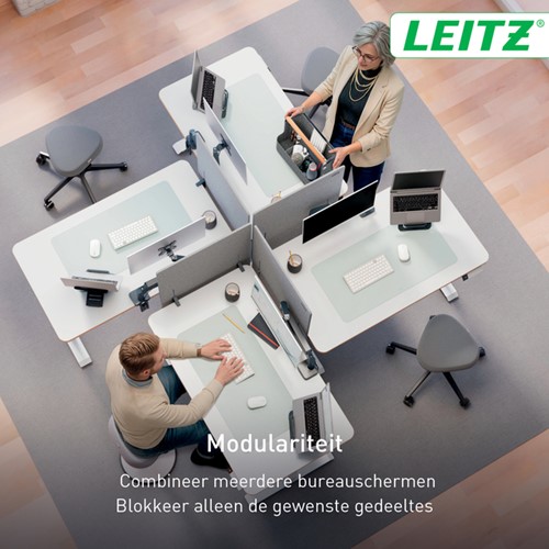 Bureauscherm Leitz in hoogte verstelbaar 70x80cm-4