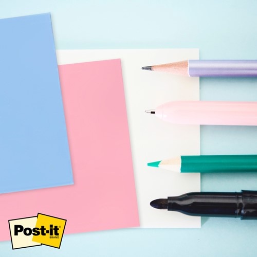 Memoblok Post-it 3M 73x73mm Transparant roze-3