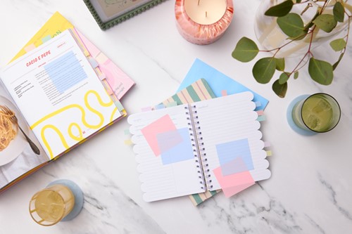 Memoblok Post-it 3M 73x73mm Transparant roze-4