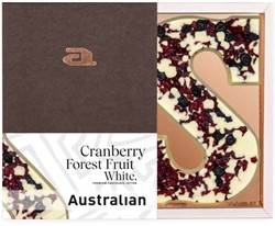 Chocoladeletter Australian wit cranberry forest fruit S