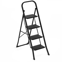 Huishoudtrap BRASQ 4 treden SLM400 zwart