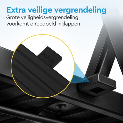 Huishoudtrap BRASQ 4 treden SLM400 zwart-3