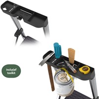 Huishoudtrap BRASQ 5 treden aluminium SLA500 zilver-1