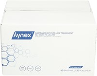 Afvalzak Hynex 50x55cm HDPE recycled T15 25L transparant rol à 50 stuks-3