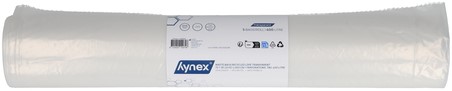 Afvalzak Hynex 70/15x200cm LDPE recycled T80 400L transparant ponsgaten rol à 5 stuks-1