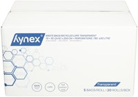 Afvalzak Hynex 70/15x200cm LDPE recycled T80 400L transparant ponsgaten rol à 5 stuks-4