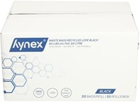 Afvalzak Hynex 60x80cm LDPE recycled T40 60L zwart rol à 20 stuks-3