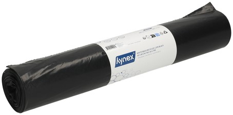 Afvalzak Hynex 60x80cm LDPE recycled T60 60L zwart rol à 20 stuks-2