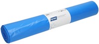 Afvalzak Hynex 80x110cm LDPE recycled T60 130L blauw rol à 20 stuks-2