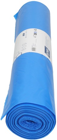 Afvalzak Hynex 80x110cm LDPE recycled T60 130L blauw rol à 20 stuks-3