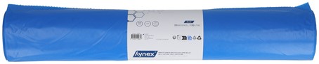 Afvalzak Hynex 80x110cm LDPE recycled T60 130L blauw rol à 20 stuks-1