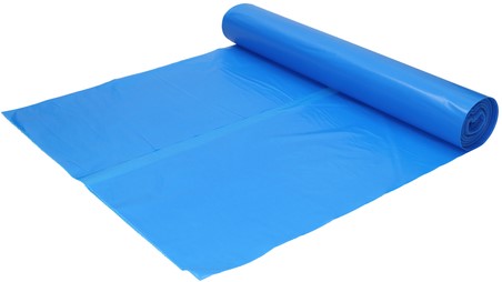 Afvalzak Hynex 80x110cm LDPE recycled T60 130L blauw rol à 20 stuks-2