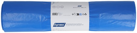 Afvalzak Hynex 65/25x135cm LDPE recycled T80 240L blauw rol à 10 stuks-1