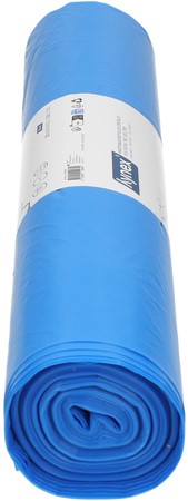 Afvalzak Hynex 70x110cm LDPE recycled T60 120L blauw rol à 20 stuks-3