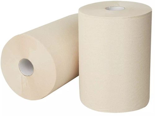 Handdoekrol E-Tissue Q14 Matic XL klein 2-laags 130m naturel 127315-2
