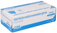 Handschoen CMT S soft nitril blauw 100 stuks