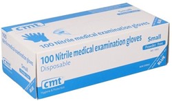 Handschoen CMT S soft nitril blauw 100 stuks