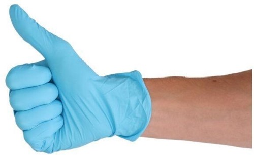 Handschoen CMT S soft nitril blauw 100 stuks-3