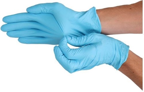 Handschoen CMT S soft nitril blauw 100 stuks-2