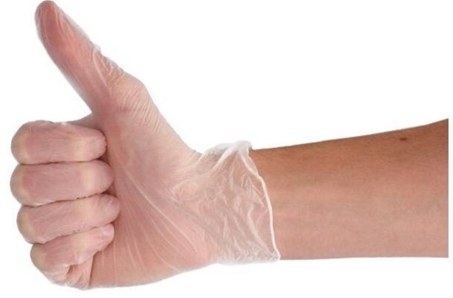 Handschoen CMT S vinyl poedervrij wit 100 stuks-3