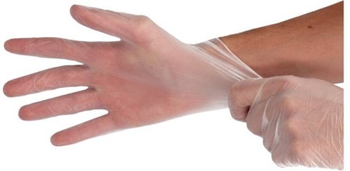 Handschoen CMT M vinyl poedervrij wit 100 stuks-1