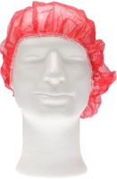 Haarnet CMT bouffant non-woven XL 58cm PP rood 100 stuks-2