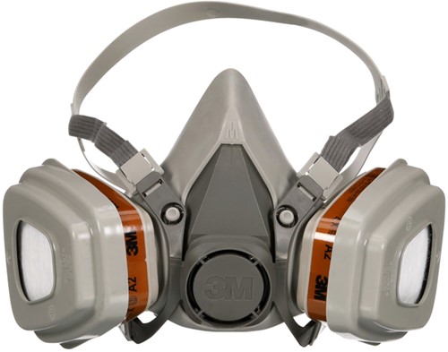 Mondmasker 3M met vervangbare filters 6002KIT-1, A2P2 organische dampen-3
