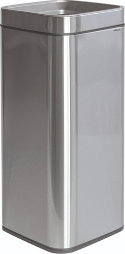 Afvalbak MAUL Prime 30 liter met inwerpopening rvs