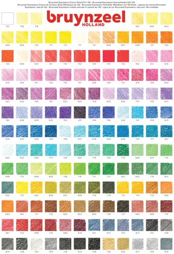 Kleurpotloden Bruynzeel Expression assorti blik à 150 stuks-1
