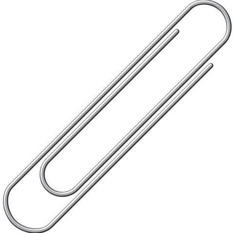 Paperclip Alco 50mm rond vernikkeld 100 stuks-2