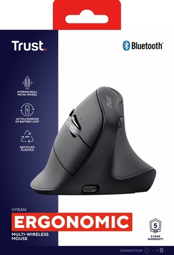 Ergonomische muis Trust hyperscroll Vyran draadloos-2