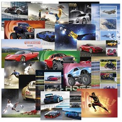 Beloningsposter-kaart De Stulp  thema voertuigen en sport  A4 assorti