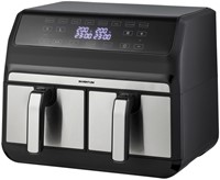 Airfryer Inventum 2 x 4 liter 1700 watt zwart/rvs
