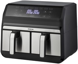 Airfryer Inventum 2 x 4 liter 1700 watt zwart/rvs