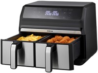 Airfryer Inventum 2 x 4 liter 1700 watt zwart/rvs-2