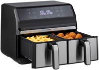 Airfryer Inventum 2 x 4 liter 1700 watt zwart/rvs-1