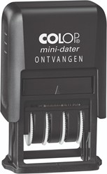 Woord-datumstempel Colop Printer Mini S 160/L2 ontvangen zwart