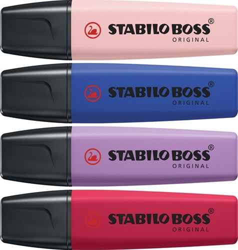 Markeerstift STABILO Boss en balpen STABILO Pointball Wildflower ass-3