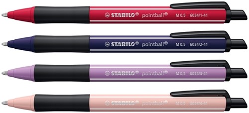 Balpen STABILO pointball Wildflower medium assorti-2