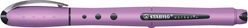 Rollerpen STABILO Worker+ Wildflower medium grijsviolet-2