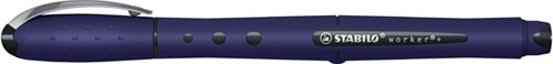 Rollerpen STABILO worker+ Wildflower medium Pruisisch blauw-2
