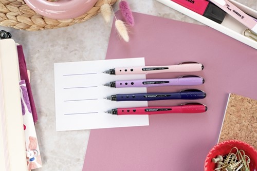 Rollerpen STABILO worker+ Wildflower medium Pruisisch blauw-1