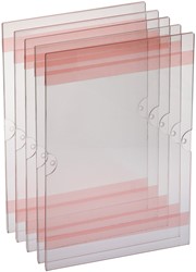 Posterhouder Europel zelfklevend A4 staand 5 stuks