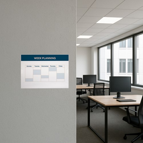 Posterhouder Europel zelfklevend A4 liggend 5 stuks-6